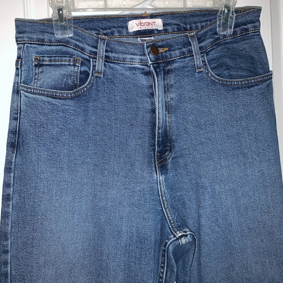 Vibrant MIU NWOT Medium Wash Denim Jeans Women’s Size 13 - Picture 4 of 6